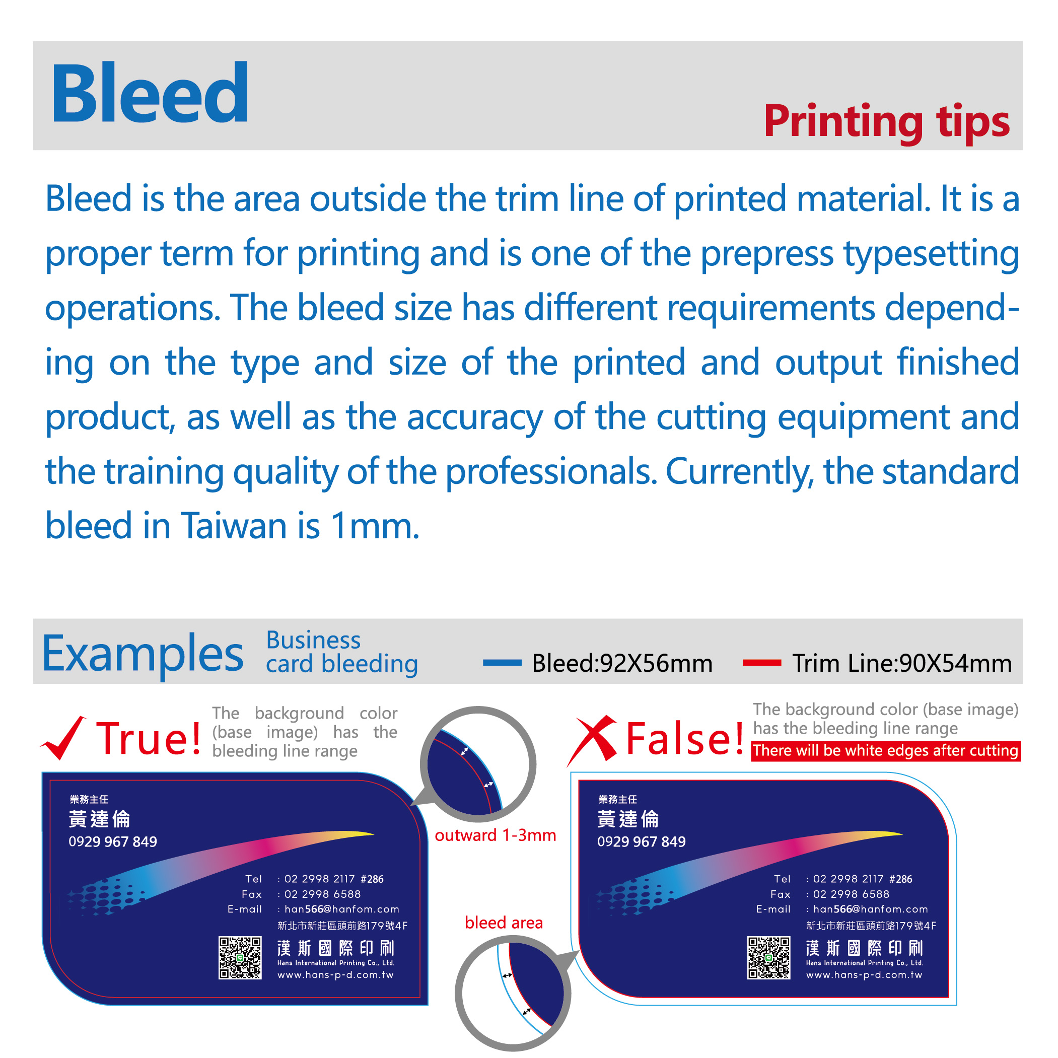 Printing Various Bleeds